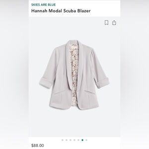 Hannah Modal Scuba Blazer